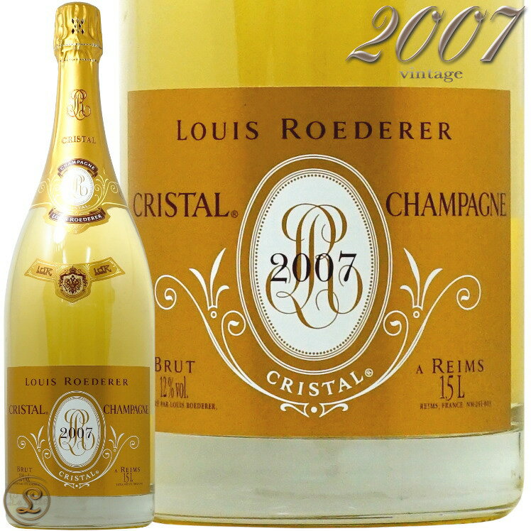 2007 マグナム クリスタル ブリュット ヴィンテージ ルイ ロデレール シャンパン 白 辛口 750ml Louis Roederer Cristal Brut vintage Magnum