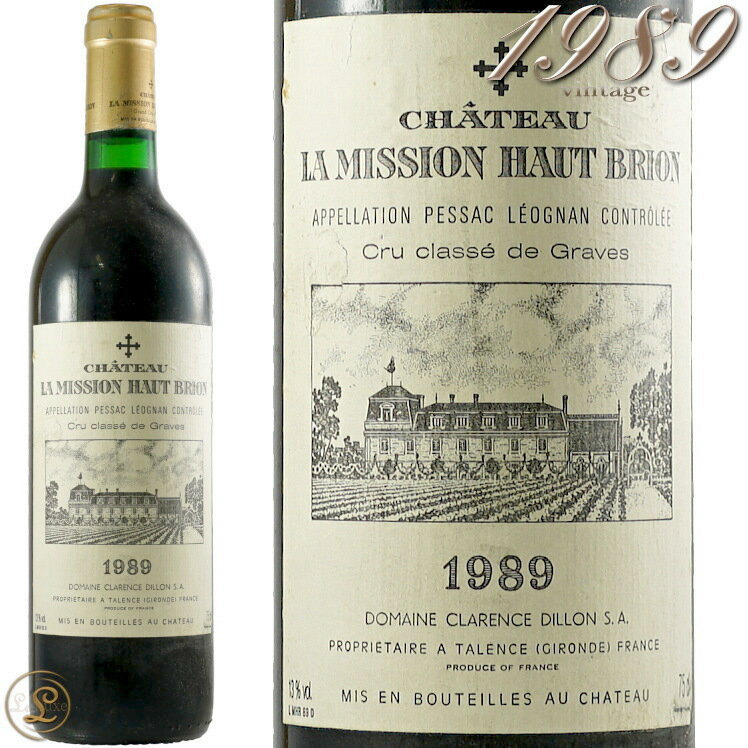 1989 シャトー ラ ミッション オー ブリオン 赤ワイン 辛口 フルボディ 750ml Chateau La Mission Haut Brion