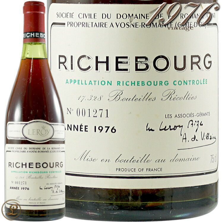 1976 ꥷ֡   ɥ᡼   ޥ ƥ DRC ֥磻 ɸ ӥǥʥ 750ml Domaine de la Romanee Richebourg Grand Cru