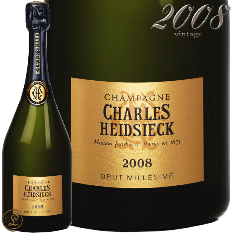 2008 シャルル エドシック ブリュット ヴィンテージ 正規品 シャンパン 白 辛口 750mlCharles Heidsieck Brut Vintage ※こちらの商品は箱無しです。