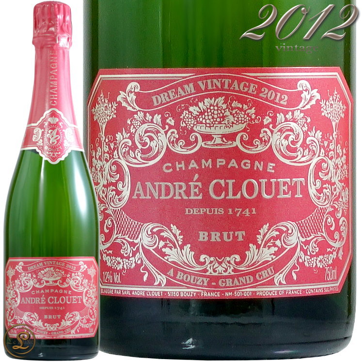 2012 ドリーム ヴィンテージ アンドレ クルエ シャンパン 白 辛口 750ml Andre Clouet Dream Vintage