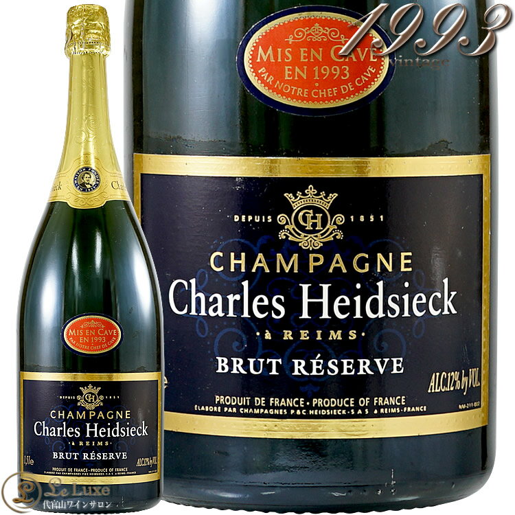 1993 マグナム ヴィンテージ ブリュット レゼルヴ シャルル エドシック シャンパン 白 辛口 1500ml Charles Heidsieck Brut Reserve Vintage Magnum