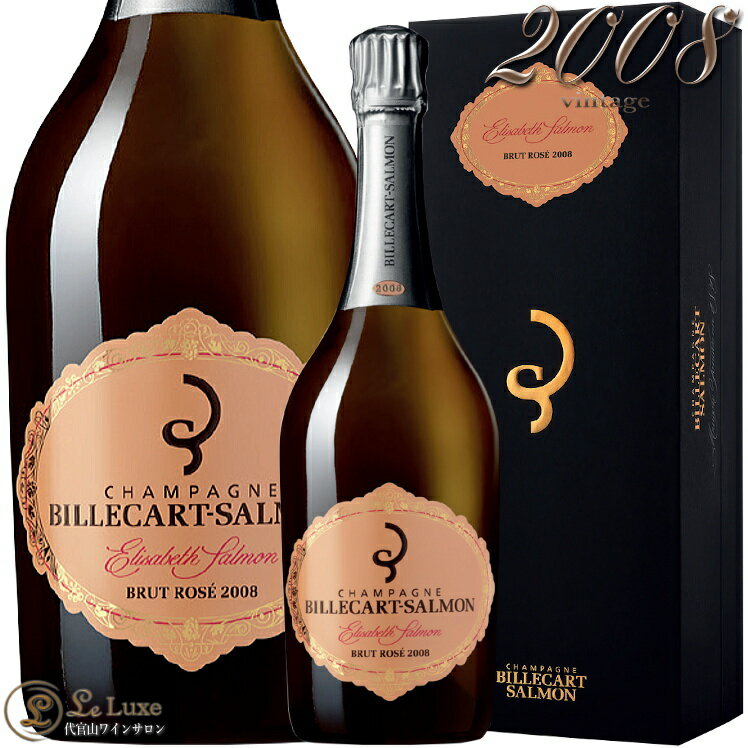 2008 LF GUxX T ubg [ rJ[ T Mtg {bNX Ki Vp h ROSE 750ml ϔ Billecart Salmon Cuvee Elisabeth Salmon Rose Millesime Gift Box