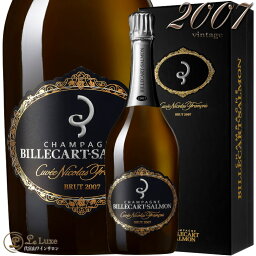 2007 キュヴェ ニコラ フランソワ ビルカール サルモン ギフト ボックス シャンパン 辛口 白 750ml Billecart Salmon Millesime Cuvee Nicolas Francois Gift Box