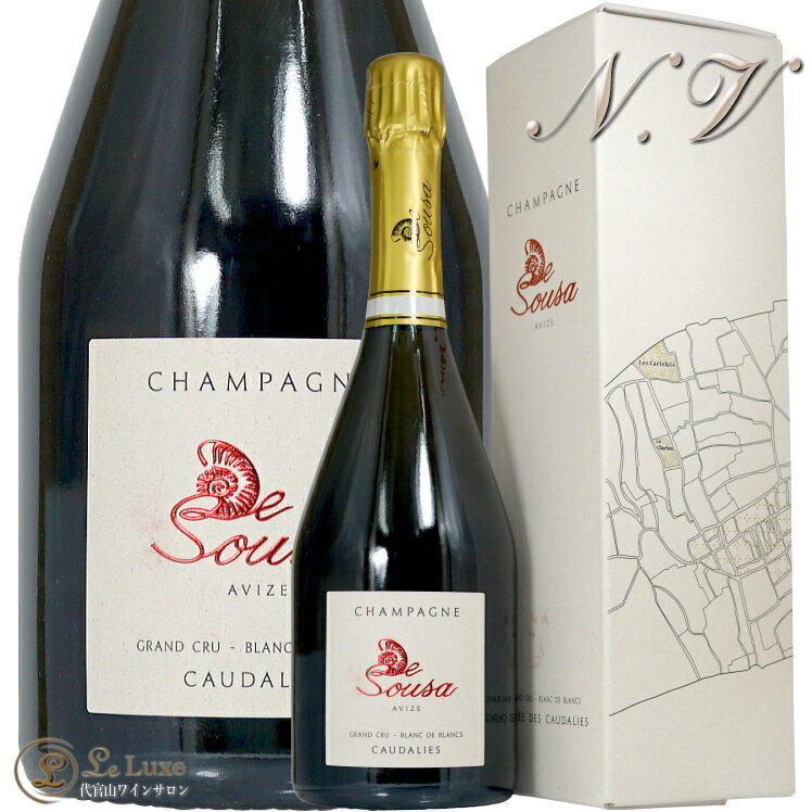 NV LF f R_[ GNXg ubg h X[U Mtg{bNX Vp h  750ml Champagne De Sousa Cuvee des Caudalies Extra BrutBlanc de Blancs Gift Box