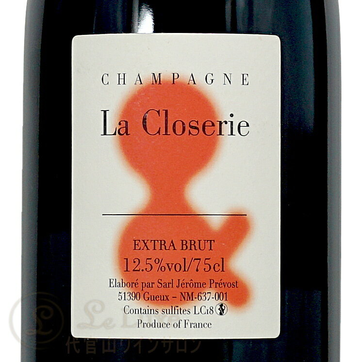 NV LC19 ラ クロズリー & エクストラ ブリュット ジェローム プレヴォー シャンパン 白 辛口 750ml Jerome Prevost La Closerie & leluxe-10012350 代官山ワインサロン Le・Luxe サンプル画像2