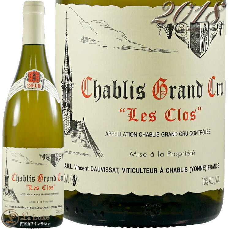 2018 Vu O N  N @T h[BT Ki C h 750ml Vincent Dauvissat Chablis les Clos Gran Cru