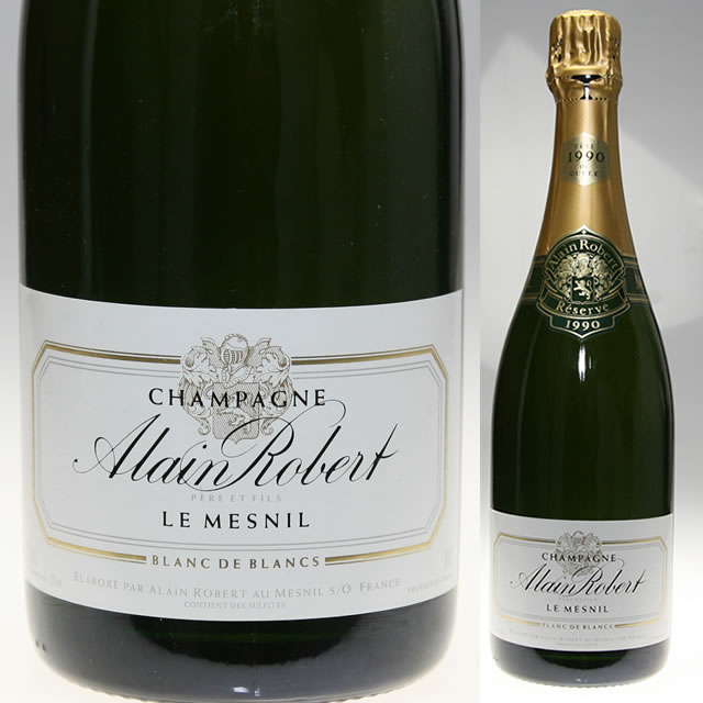 1990 アラン ロベール メニル レゼルヴ シャンパン 辛口 白 750ml Alain Robert　Mesnil Tradition