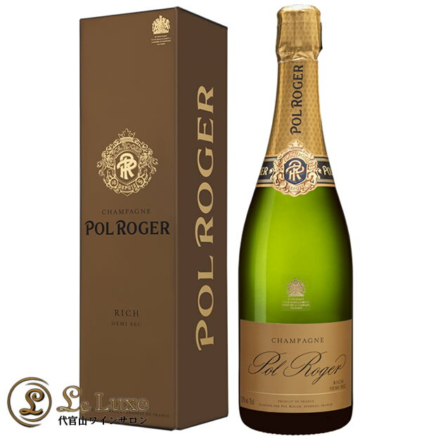 NV リッチ ドゥミ セック ポル ロジェ ギフト ボックス シャンパン 半甘口 白 750ml Pol Roger Rich Demi Sec Gift Box