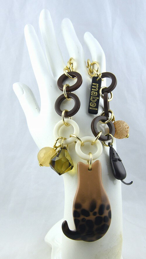 イタリア MABEL マベル キャットチャーム アクセサリー ジュエリー パーティ ゴージャス プレゼント