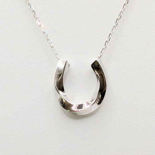 Rakuten - 【新規入荷】イタリアン シルバー SV925 ロジウムメッキ 馬蹄形 ネックレス レディース パーティー おしゃれ プレゼント