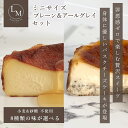 とろける バスク チーズケーキ 砂糖不使用 小麦粉不使用 ミニサイズ 10cm 2味 プレーン・アールグレイ 2個セット 蜂蜜 ギフト プレゼント 誕生日 グルテンフリー シュガーフリー クリスマス バレンタイン 父の日 母の日 ご褒美 お取り寄せ 高級 選べる