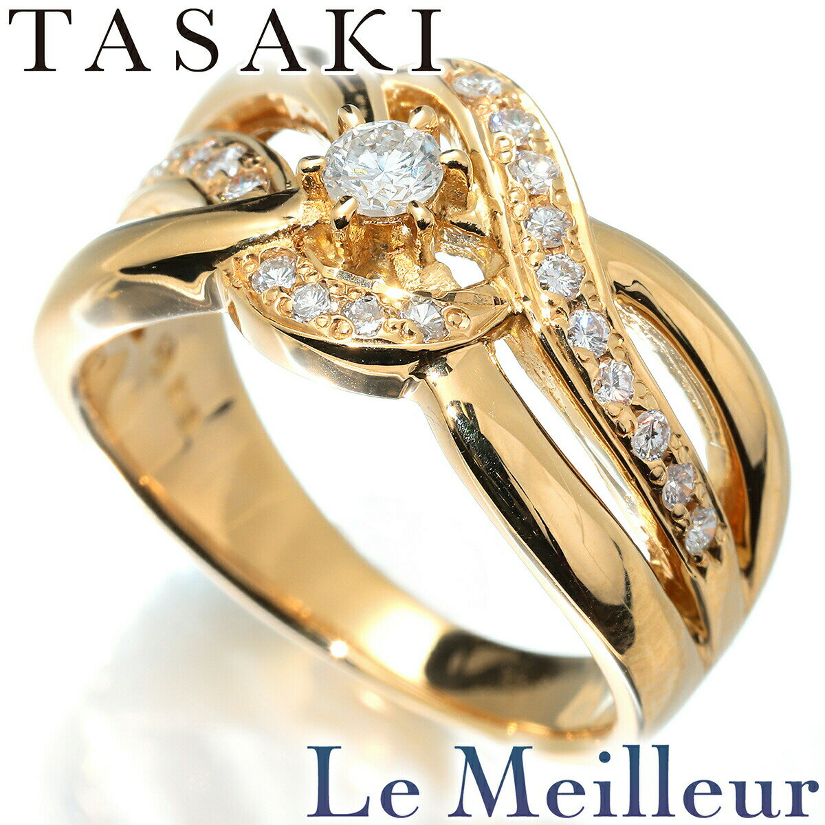 【最大5,000円OFFクーポン対象】タサキ リング 指輪 ダイヤモンド 0.32ct K18 10号 TASAKI