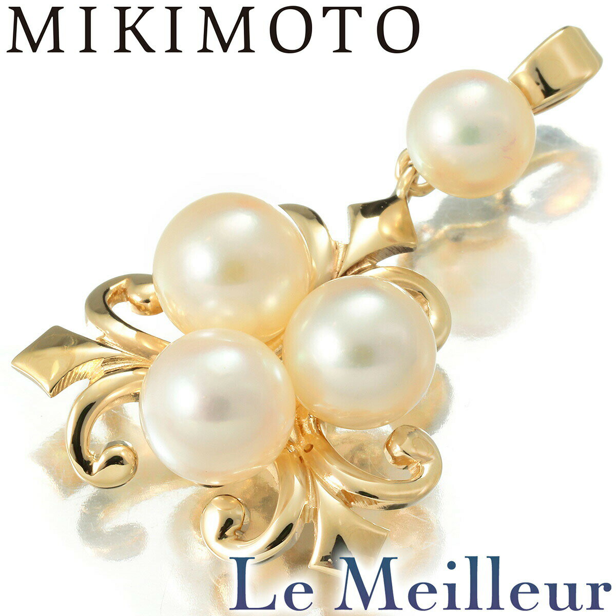 【最大5,000円OFFクーポン対象】ミキモト フルール ド リス ペンダントトップ 真珠 K14 MIKIMOTO