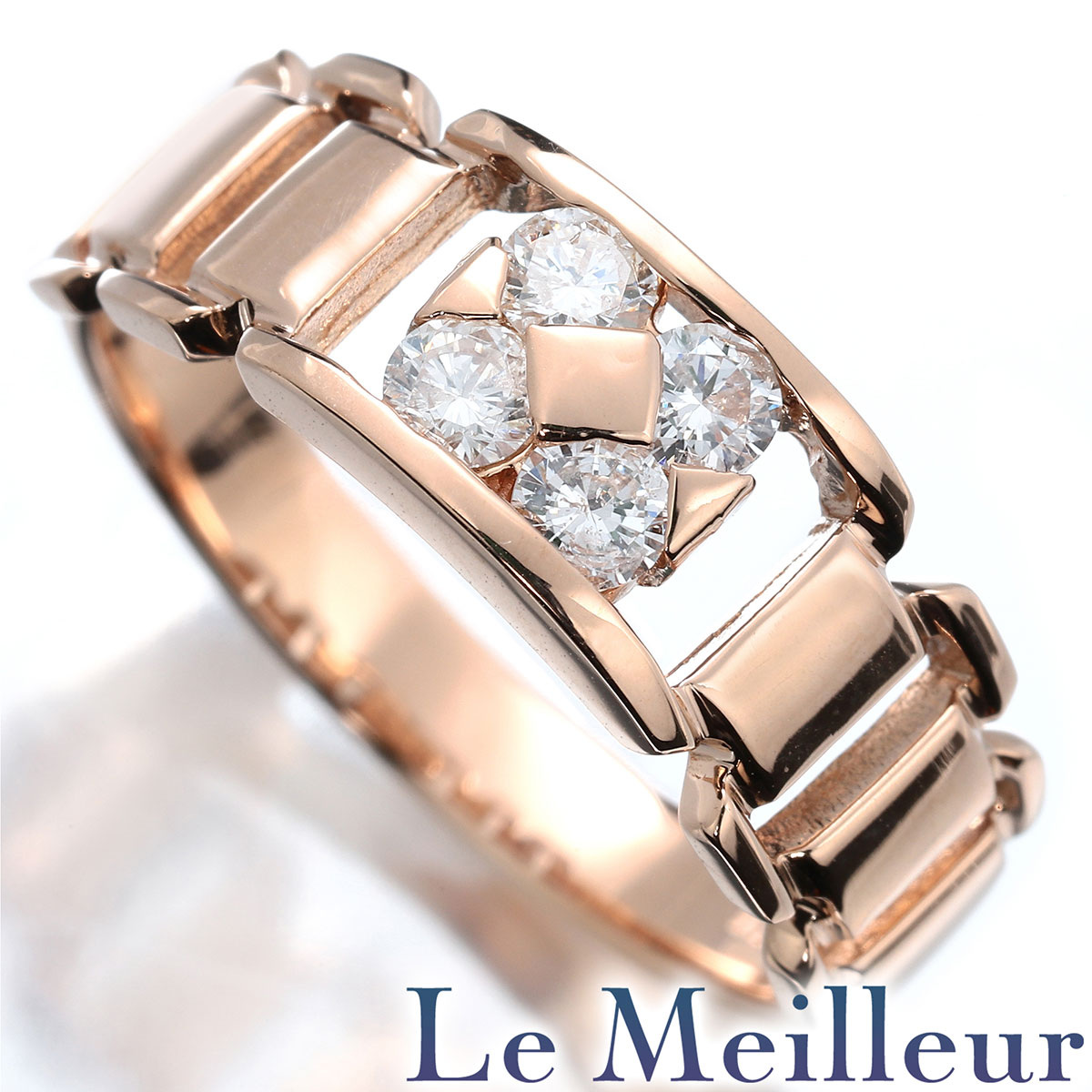 楽天Le meilleur（ルメイユ）【P10倍5/15限定さらに最大5,000円クーポン対象】デザインリング 指輪 ダイヤモンド 0.3ct K18 12号