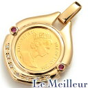 マン島キャット金貨 1/10oz 1995年 ペンダントトップ ダイヤモンド ピンク石 K24 【最大5,000円OFFクーポン対象】