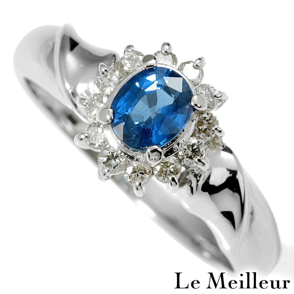 【ポイント5倍★11/30-12/1限定】リング 指輪 サファイア 1.05ct ダイヤモンド 0.3ct プラチナ Pt900 13号【最大5,000円OFFクーポン対象】