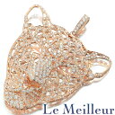 【ポイント5倍★7/30-8/1限定】豹モチーフ ペンダントトップ ダイヤモンド 2.93ct 750 【最大5000円OFFクーポン対象】