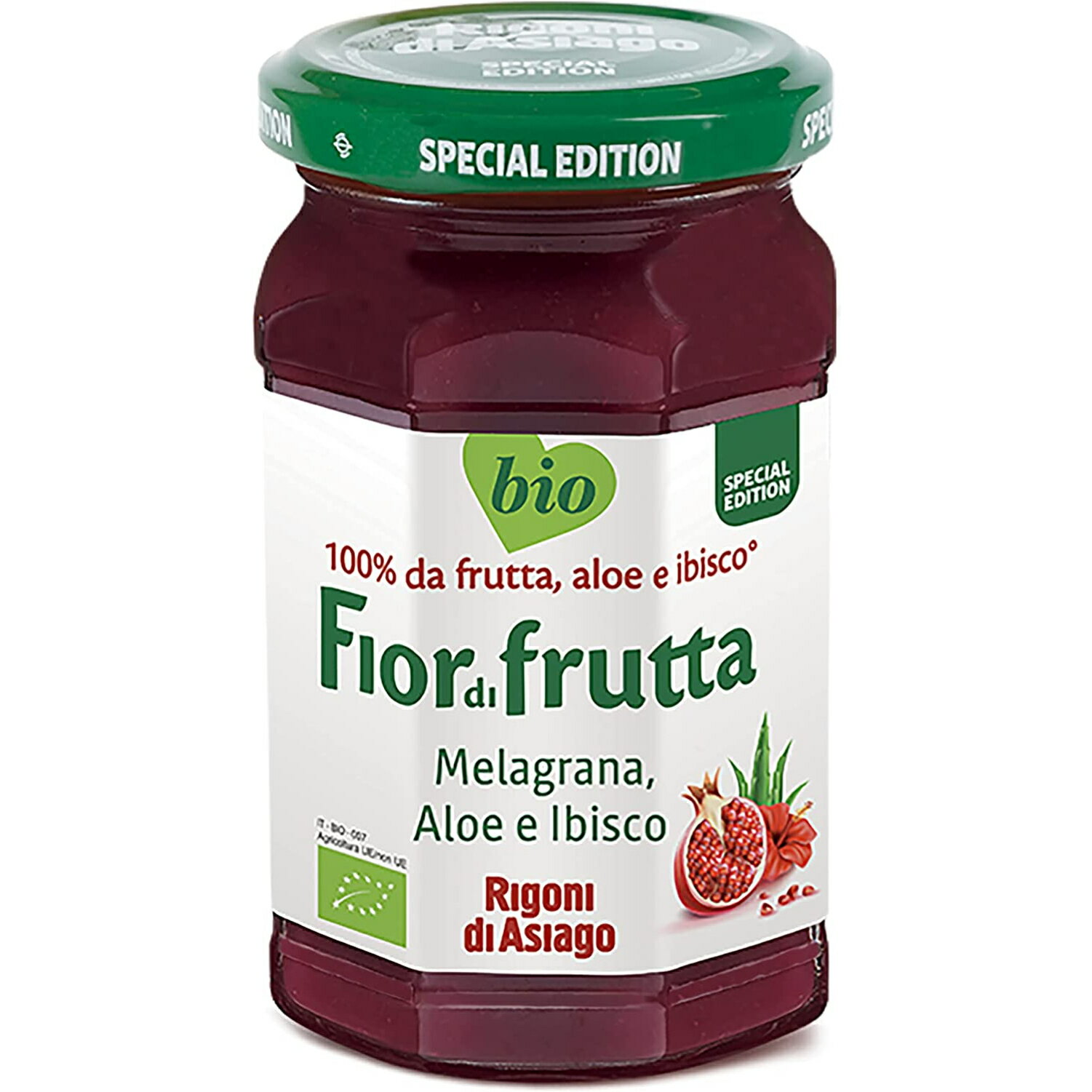 Fior di frutta フィオール ディ フルッタ オーガニック フルーツスプレッド ザクロwithアロエ 260g