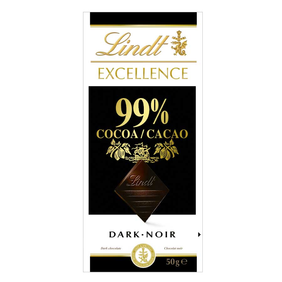 Lindt リンツ エクセレンス 99%カカオ　50g チョコレート 賞味期限2023年2月9日 メール便