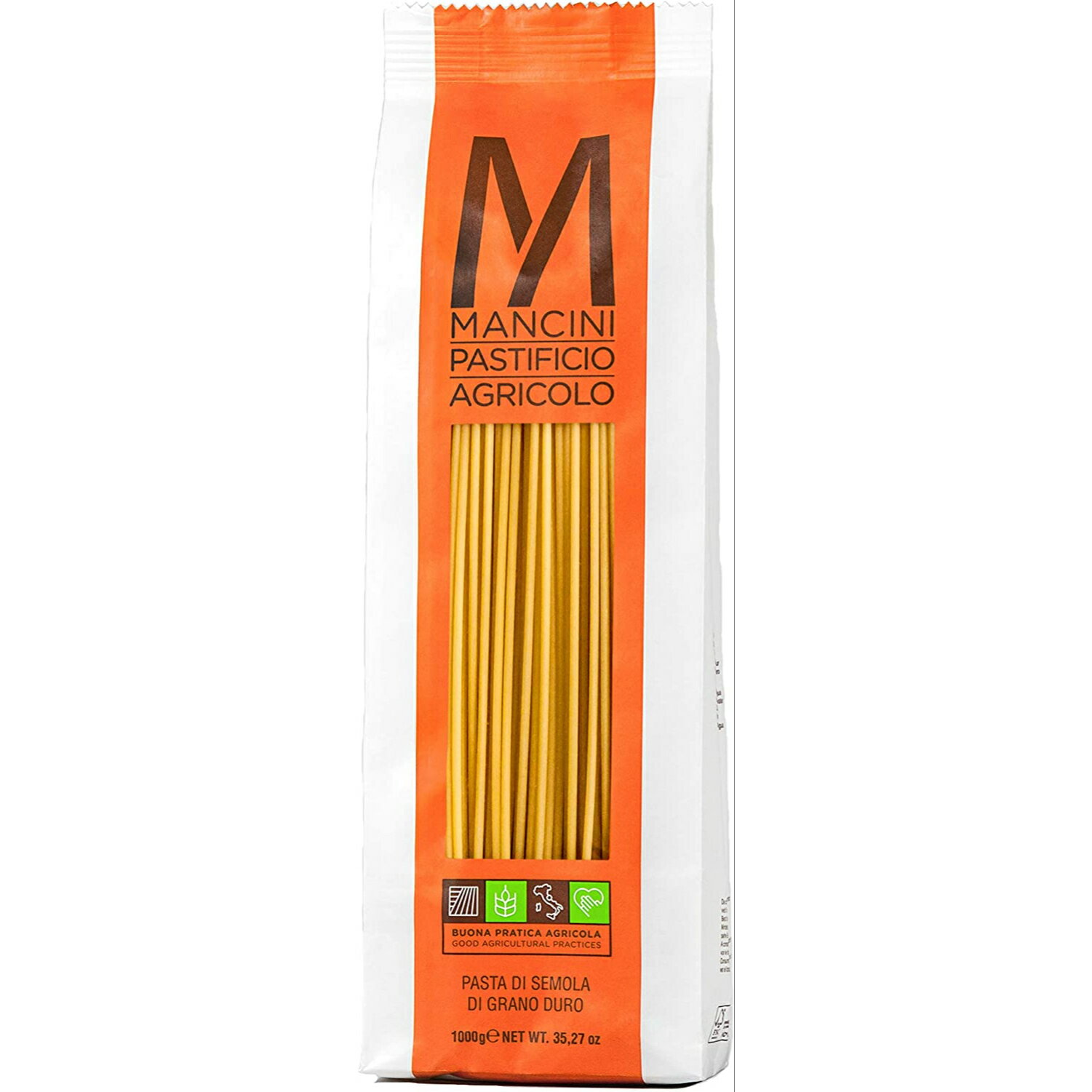 【送料無料3袋】 MANCINI マンチーニ スパゲットーニ（約2.4mm） 1kg 3袋セット ブロンズダイス まとめ買い