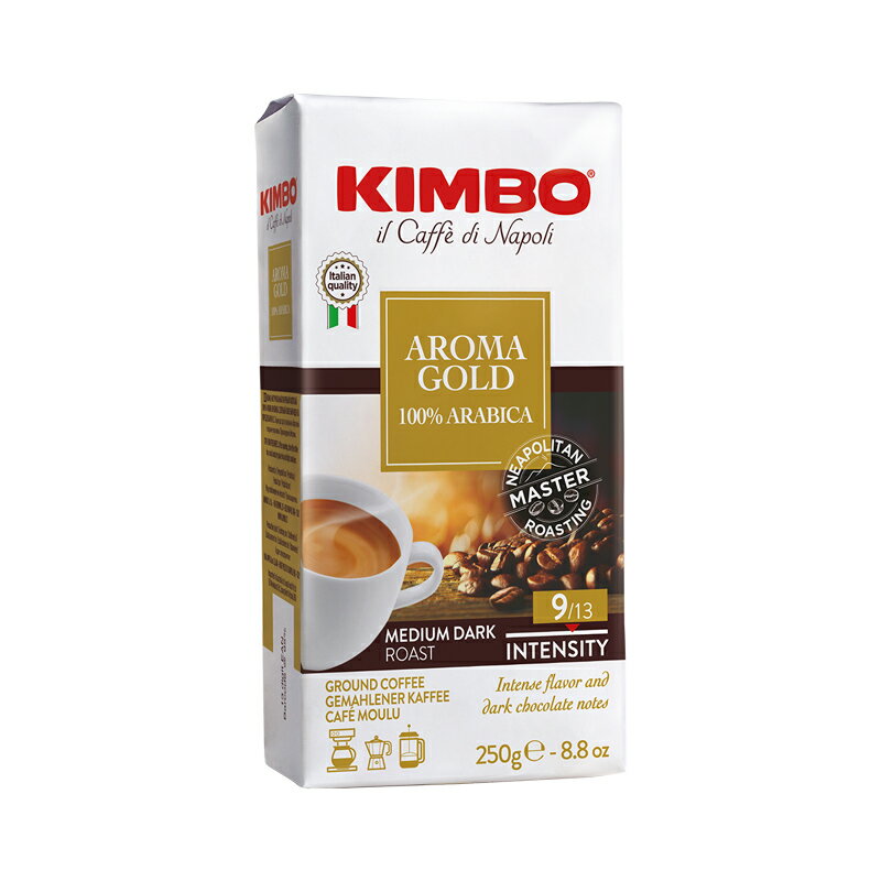 【送料無料5袋】KIMBO キンボ エスプレッソ粉 ゴールド 250g 5袋セット コーヒー まとめ買い