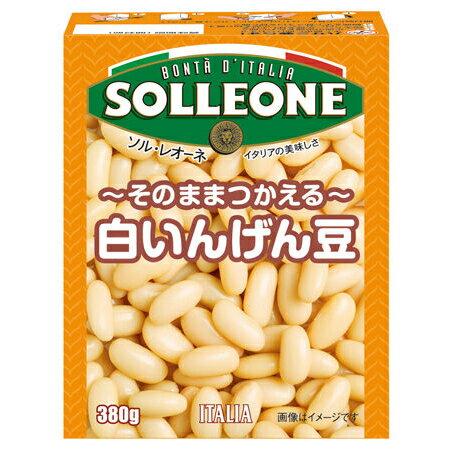 ソル・レオーネ 白いんげん豆 (テトラパック) 390g(固形量230g)