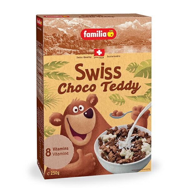 familia ファミリア スイス チョコテディ 250g シリアル　朝食