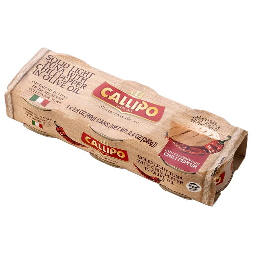 CALLIPO カリッポ トンノ【ツナ】オリーブオイル漬け ペペロンチーノ風味【3缶パック】 CALLIPO カリッポ トンノ【ツナ】オリーブオイル漬け ペペロンチーノ風味【3缶パック】