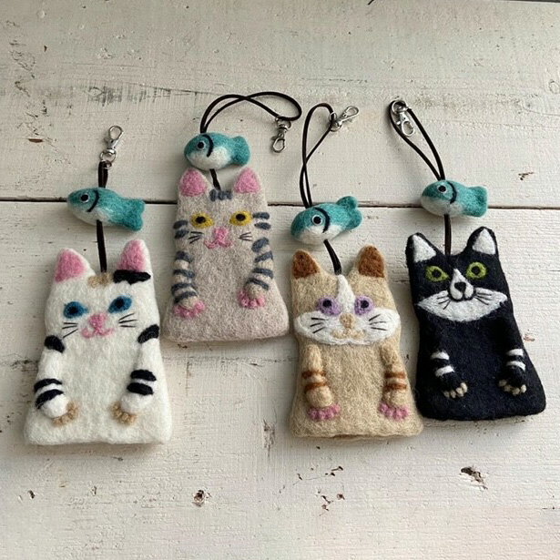 楽天市場】猫 の 羊毛 フェルト(バッグ・小物・ブランド雑貨 楽天市場】猫 の 羊毛 フェルト(バッグ・小物・ブランド雑貨