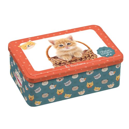 母の日ギフト　クッキー｜【ラ・トリニテーヌ】 キャッツ・オレンジ缶 (350g) (薄焼きガレット/厚焼きパレット詰合せ/ギフト缶)【フランス製】