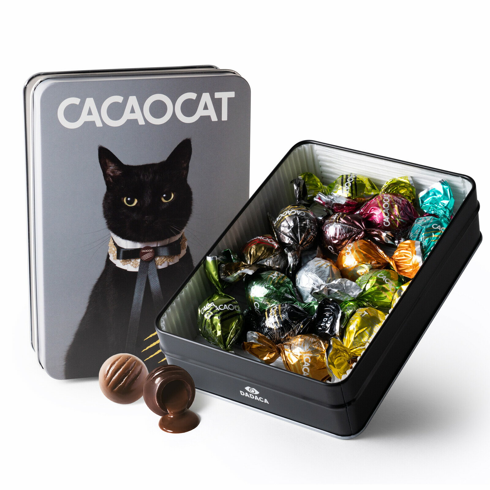 【CACAOCAT】チョコレート ミックス 14入り CAT クロネコギフト缶 猫 ねこのサムネイル