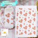 《輸入雑貨のミリユウストア》 フェイスタオル 「スイートフラワー」40X66 CM ホワイト ピンク コットン 長方形 ゲストタオル オランダ Clayre &...