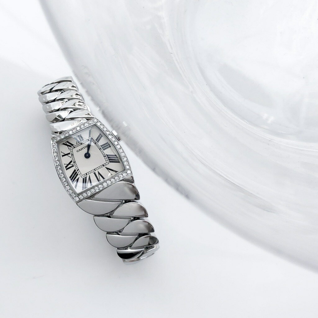【最大2万円OFFクーポン配布中】【保証書付】 カルティエ ラドーニャ ダイヤ シルバー レディース 【中古】【送料無料】CARTIER ダイヤモンド 時計