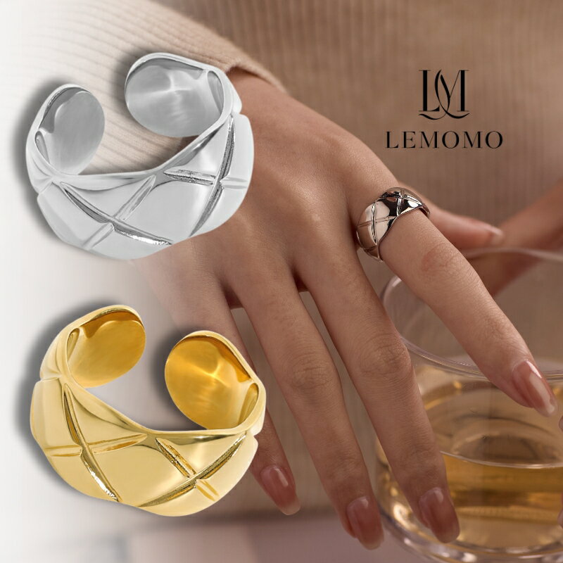 指輪 リング レディース 太い 幅広 幅太 ボールド ゴールド シルバー インスタ シンプル 大人 プレゼント おしゃれ インスタ 韓国 人気 大人のサムネイル