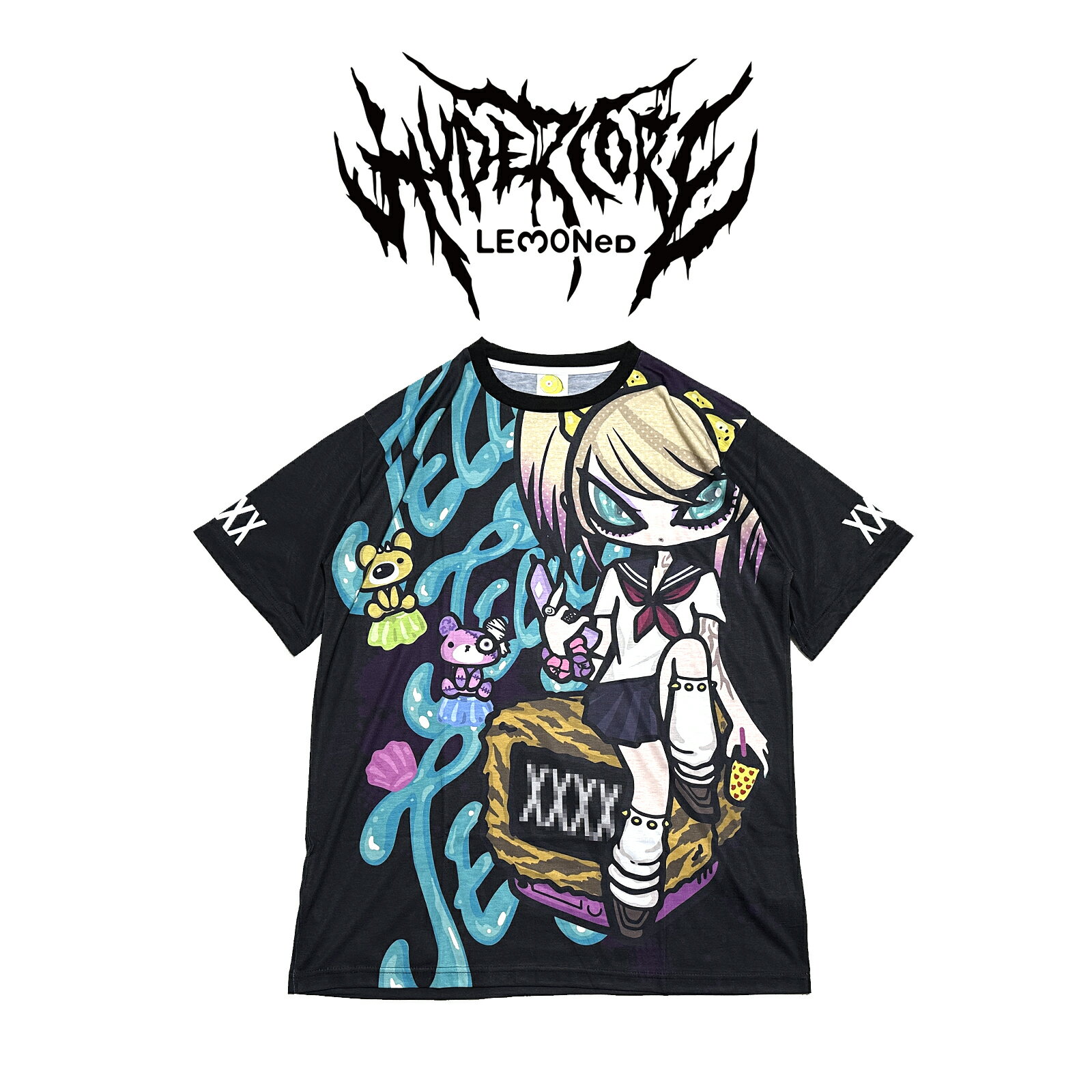 Tシャツ/JELLY グラフィック LEMONeD ver．【ブラック】