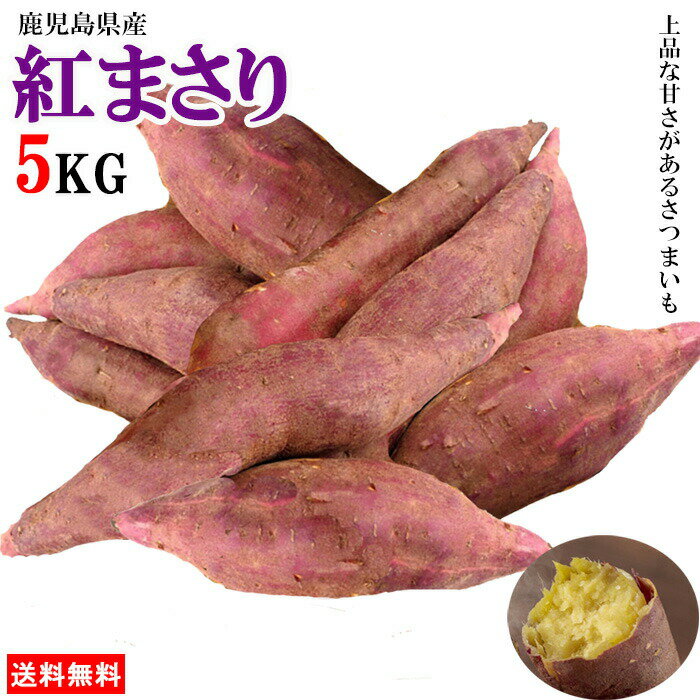 紅まさり さつまいも 5kg 送料無料 産地直送 産直 土付き 蜜芋 サツマイモ さつま芋 薩摩芋 焼きいも 焼き芋 石焼き芋 芋 いも イモ 鹿児島県産 ngs-005