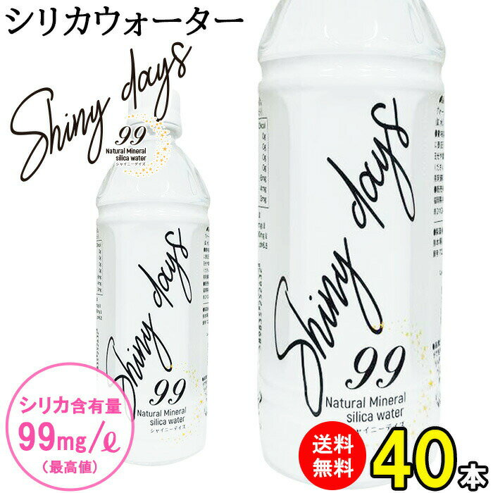 シリカ水 500ml 40本 送料無料 高濃度