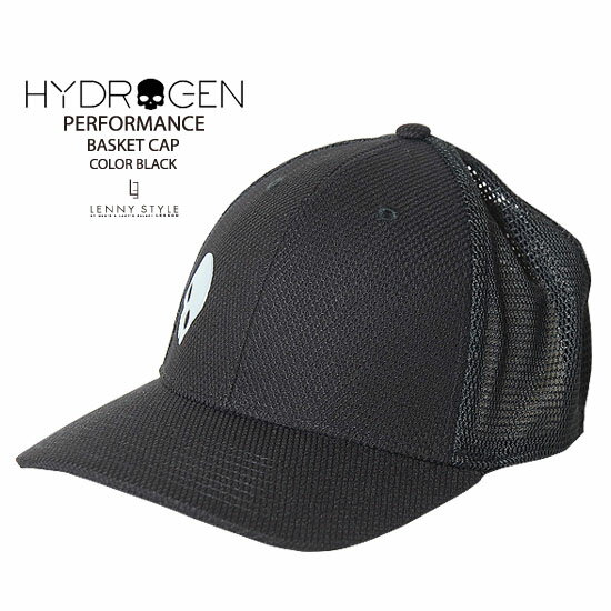 HYDROGEN PERFORMANCE（ハイドロゲン パフォーマンス）スカルメッシュキャップ（帽子）ブラック【送料無料】