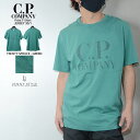 CPカンパニー （ シーピーカンパニー ） （ C.P.COMPANY ）プリント Tシャツ （ カットソー ） （ JERSEY 30/1 ） - FROSTY SPRUCE - グリーン