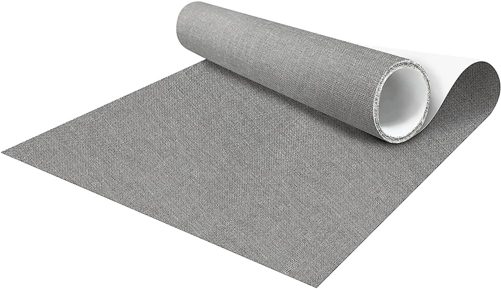 Rakuten - リネン補修布シート 40x150cm 厚地用 シールタイプ グレー
