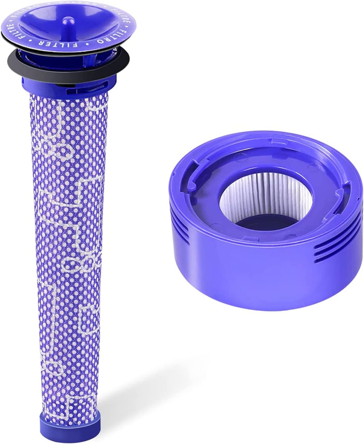 ダイソンV7/V8用 互換フィルター 2個セット 水洗い可能 プレ ポスト対応