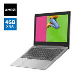 【追加保証付き】直販 ノートパソコン：Lenovo IdeaPad Slim 150 AMD 3020E APU搭載 11.6型 HD 4GBメモリー 128GB SSD Windows11 Officeなし プラチナグレー