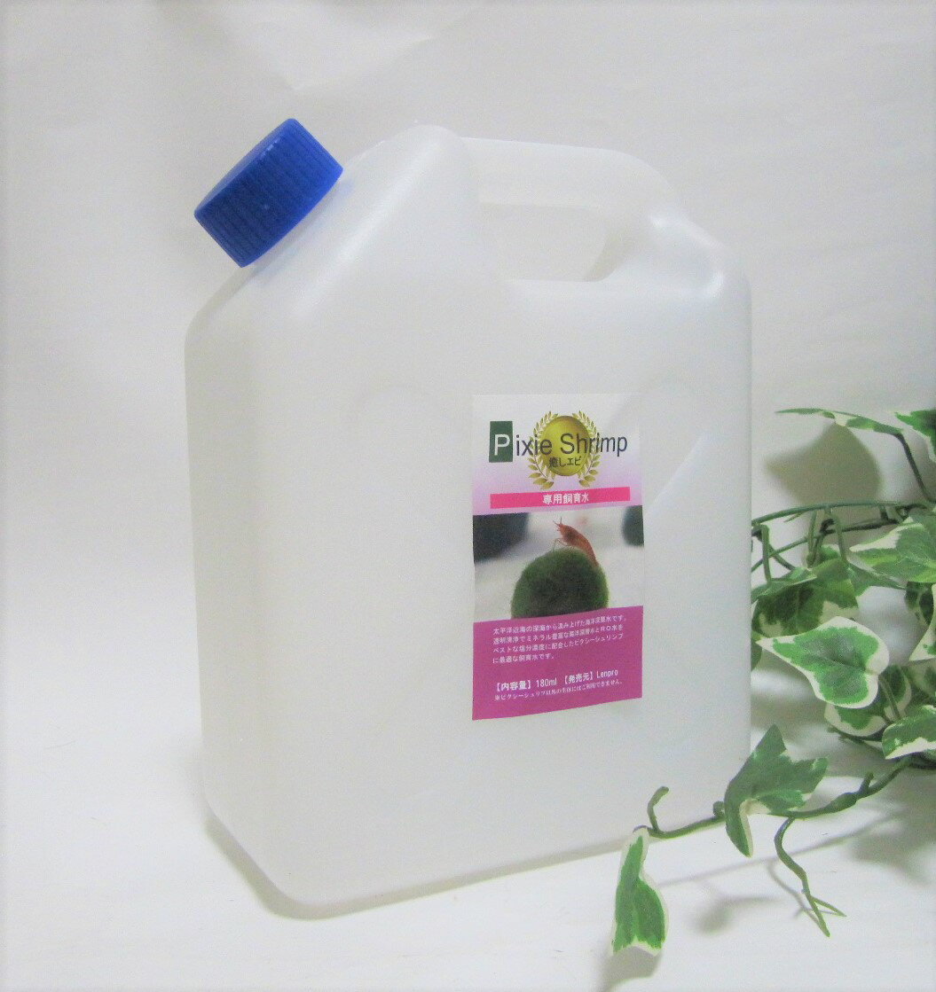 【癒し エビ】ピクシーシュリンプ用 飼育水1Lタンク マイクロウオーター【熱帯魚 エビ】☆シュリンプ セット・飼育セット・アクアリウム エビ/インテリア/手軽/初心者/飼育用 ☆