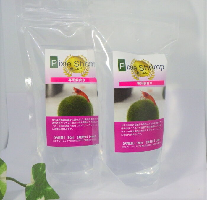 飼育水 2個 ピクシーシュリンプ用 マイクロウオーター 送料無料【熱帯魚 エビ】☆シュリンプ セット・飼育セット・アクアリウム エビ/インテリア/手軽/初心者 ☆