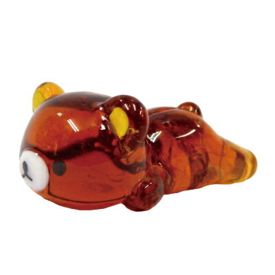 リラックマうつ伏せ　ガラス製フィギュア