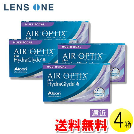 【送料無料】【メール便】エアオプティクス プラス ハイドラグライド マルチフォーカル 6枚入×4箱 ( 2週間使い捨て 2week マルチフォーカル アルコン 日本アルコン エアオプティクスプラス 6枚入り 4箱セット )