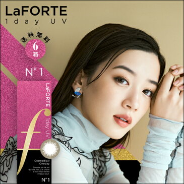 【最大1,200円OFF】【送料無料】【あす楽】LaFORTE(ラフォルテ) ワンデーUV No.1 アンバーアッシュ 30枚入×6箱 ( コンタクトレンズ コンタクト 1日使い捨て ワンデー 1day カラコン サークル LaFORTE ラフォルテ アンバー アッシュ 14.2mm 13.2mm 30枚入り 6箱セット )