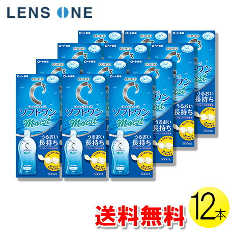 ロート Cキューブ ソフトワンモイストa 500ml×12本 ( コンタクト コンタクトレンズ ケア用品 洗浄液 ソフトレンズ ロート Cキューブ ソフトワン モイスト 12本セット )