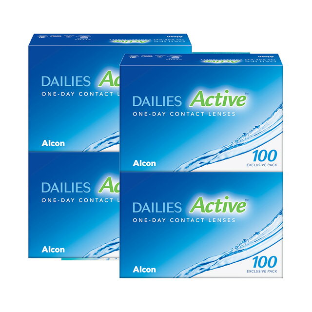 デイリーズ アクティブ 100枚 ×4箱セット アルコン コンタクトレンズ ワンデー コンタクト 1day 1日使い捨て 送料無料